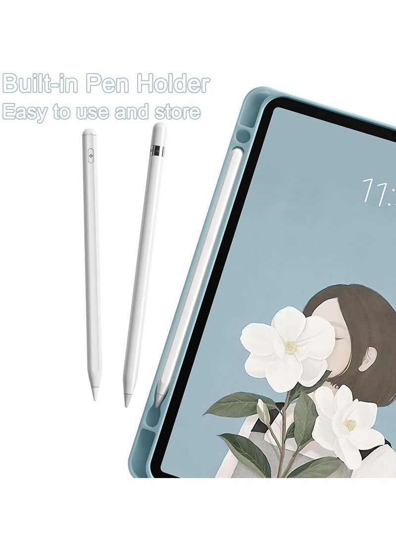 vesus Apple Ipad Air 4 (10.9â€) English Arabic Smart Wireless Bluetooth Keyboard Case Cover With Pen Slot Black - Image 4