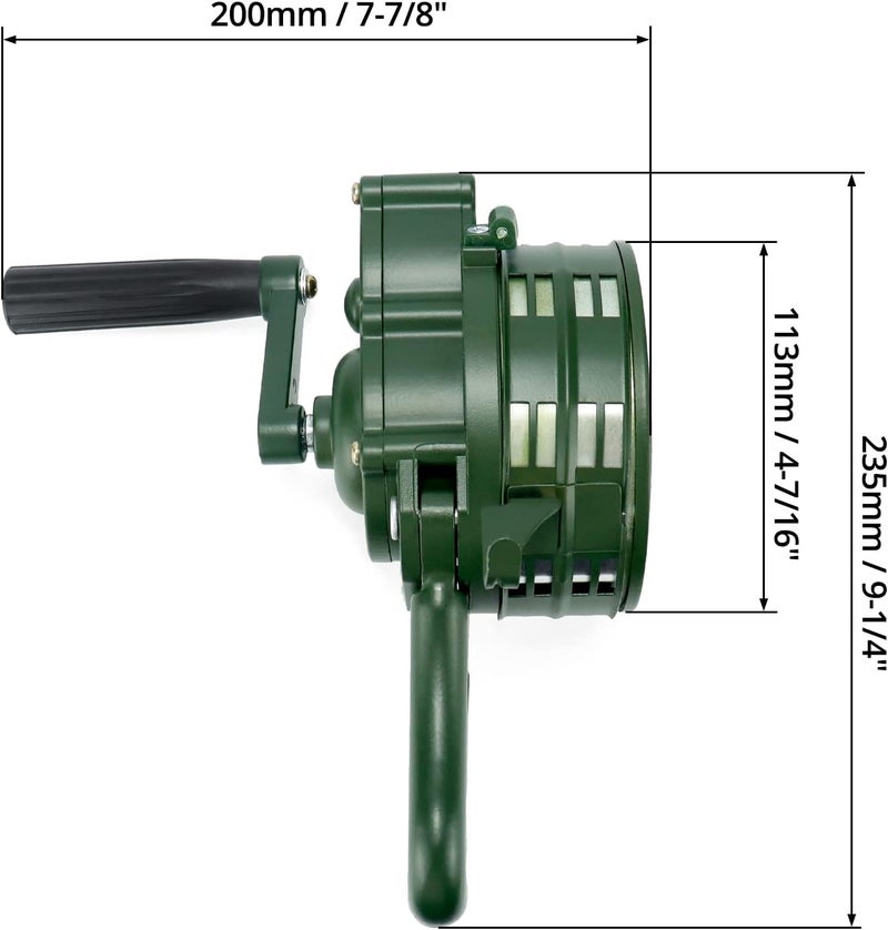 QWORK صفارة كوارك اليدوية - صفارة طوارئ يدوية عالية الصوت، إنذار أخضر محمول - Image 2