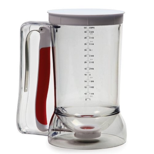 Norpro 1013 Batter Dispenser Clear/Red, 4 cup - Image 1
