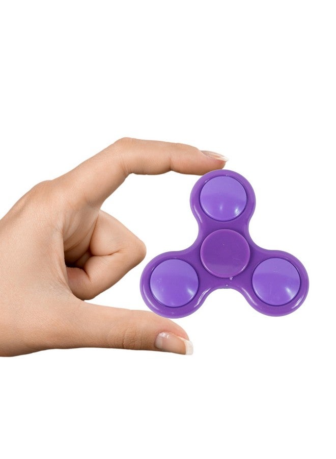 بريمسونس لعبة مكتب بريمسونز® هاند سبينر - لعبة حسية عالية السرعة تدور بسلاسة بالإصبع لتخفيف التوتر للأطفال والكبار - هدية لحفلات أعياد الميلاد - بلاستيك - أرجواني - Image 3