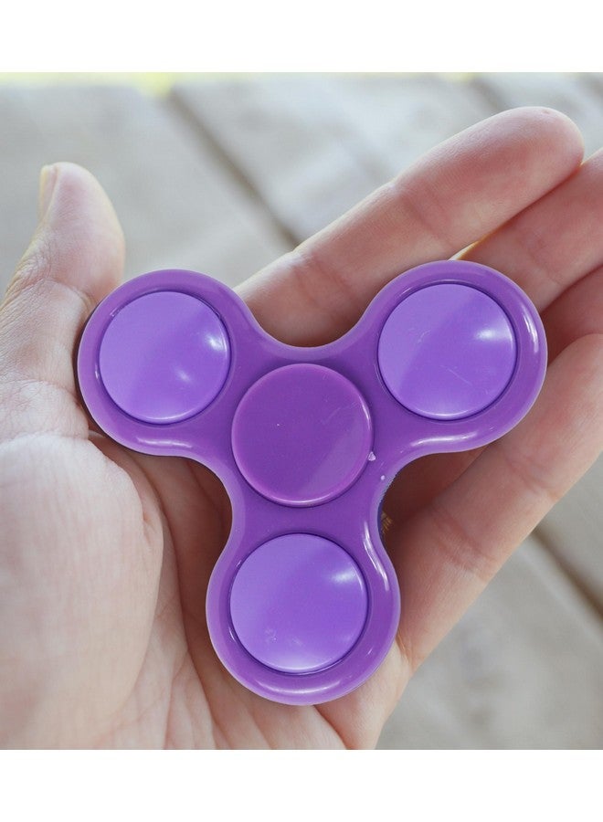 بريمسونس لعبة مكتب بريمسونز® هاند سبينر - لعبة حسية عالية السرعة تدور بسلاسة بالإصبع لتخفيف التوتر للأطفال والكبار - هدية لحفلات أعياد الميلاد - بلاستيك - أرجواني - Image 4