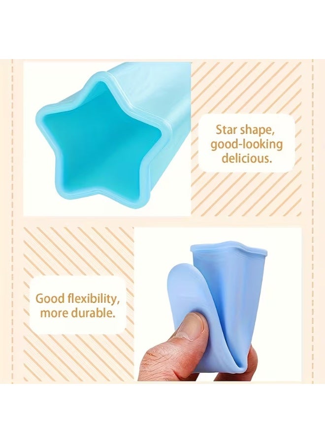Goolsky 4pcs Silicone Ice Cube Molds with Lids - Reusable Handheld Craft Molds for DIY Ice Cubes, Crafts & More! - Image 5