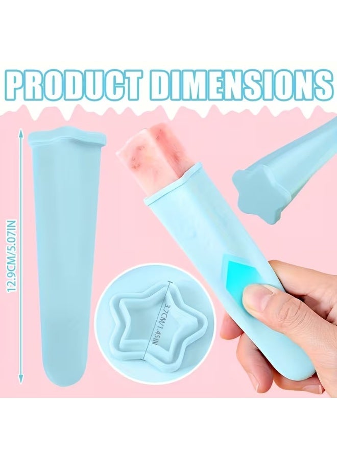 Goolsky 4pcs Silicone Ice Cube Molds with Lids - Reusable Handheld Craft Molds for DIY Ice Cubes, Crafts & More! - Image 1