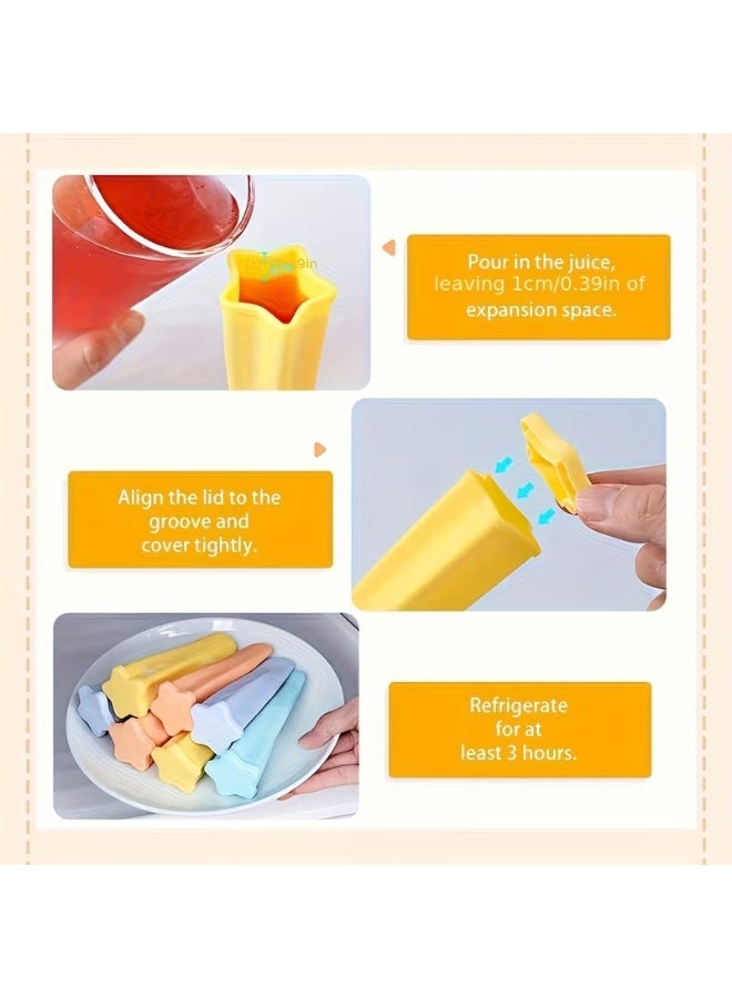 Goolsky 4pcs Silicone Ice Cube Molds with Lids - Reusable Handheld Craft Molds for DIY Ice Cubes, Crafts & More! - Image 4