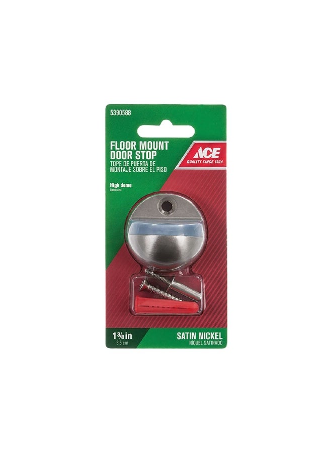 ACE Satin Nickel Floor Mount Door Stop Silver 3.5 cm 01-3028-438 - Image 2