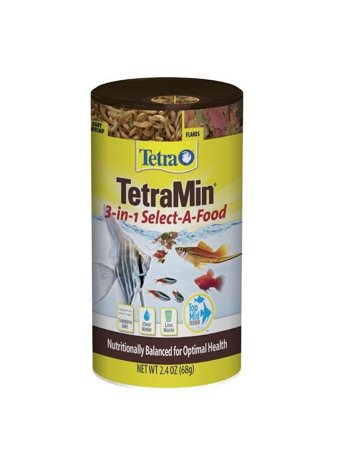 Tetra TetraMin Select-A-Food 2.4 Ounces, Fish Flakes, Variety Pack - pzsku/Z17FF6181E10F763D4487Z/45/_/1737031466/af75af81-b904-41ca-88aa-012ccfe11262