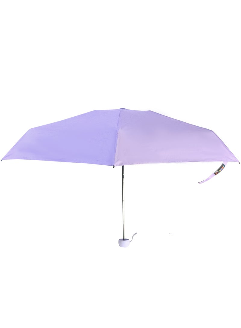 بيج ديزاين مظلة بيج ديزاين مودز أب أرجوانية صغيرة، فتح وإغلاق يدوي، مقاومة للرياح، حجم صغير، تصميم أنيق - Image 1