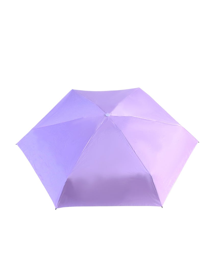 بيج ديزاين مظلة بيج ديزاين مودز أب أرجوانية صغيرة، فتح وإغلاق يدوي، مقاومة للرياح، حجم صغير، تصميم أنيق - Image 2