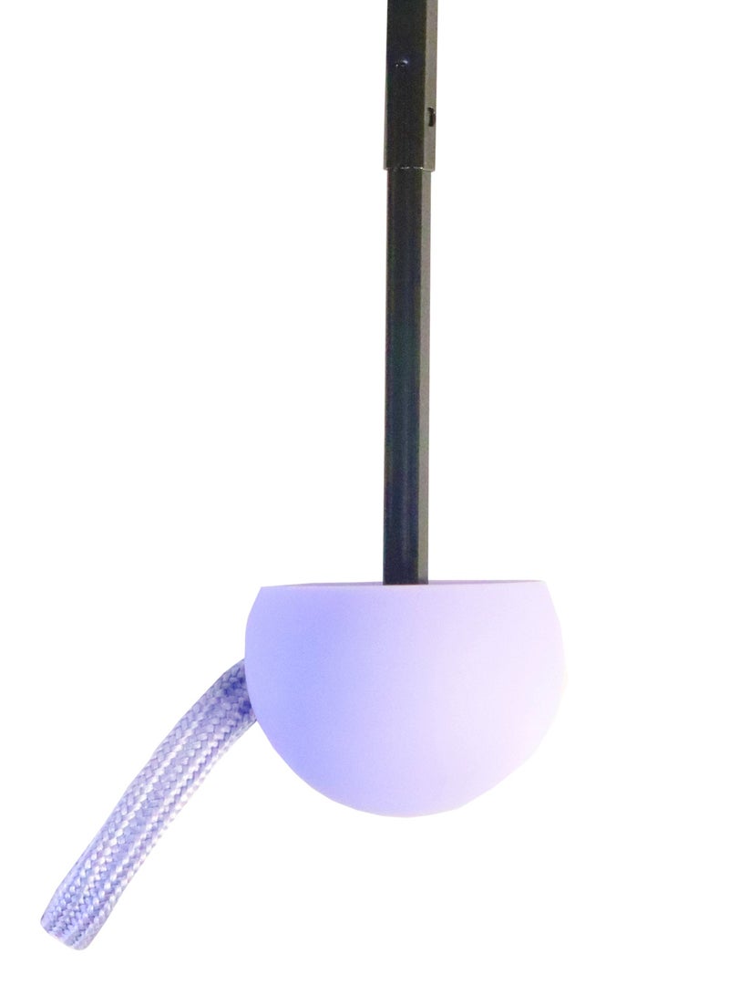 بيج ديزاين مظلة بيج ديزاين مودز أب أرجوانية صغيرة، فتح وإغلاق يدوي، مقاومة للرياح، حجم صغير، تصميم أنيق - Image 3