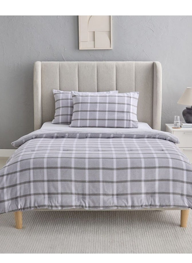 Harbor 3 Piece Twin Cotton Flannel Comforter Set 160x220 cm - pzsku/Z17FF64ABBDE7959E546AZ/45/_/1735703714/a1f9e4ce-cfaa-4df2-a9af-2cb4ea24f01b