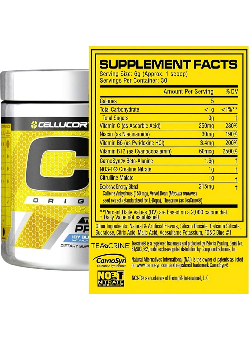 C4  Cellucor Cellucor C4 Pre-Workout Powder 30 Servings | Icy Blue Razz | Energy, Focus, Endurance & Pump | Explosive Formula - Image 4
