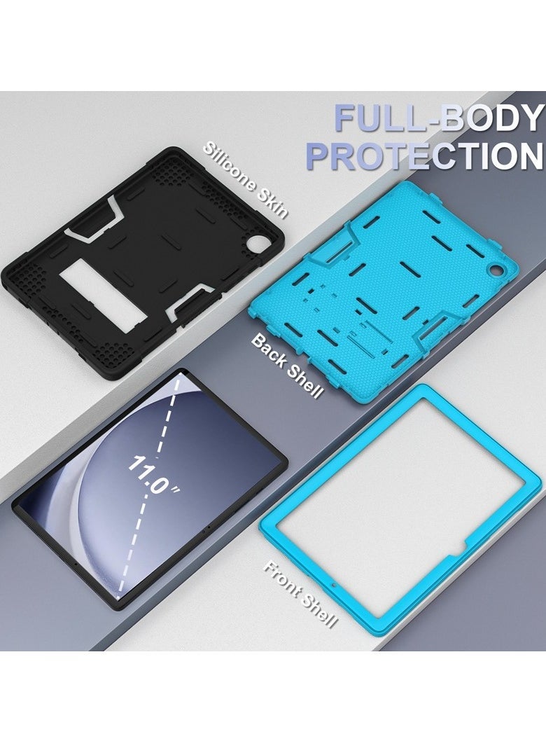 general For Samsung Galaxy Tab A9PLUS 11" 2023 SM-X210/X216B, Rugged Heavy Duty Armor Shock Shock Survival Flat Case with Stand - Image 5