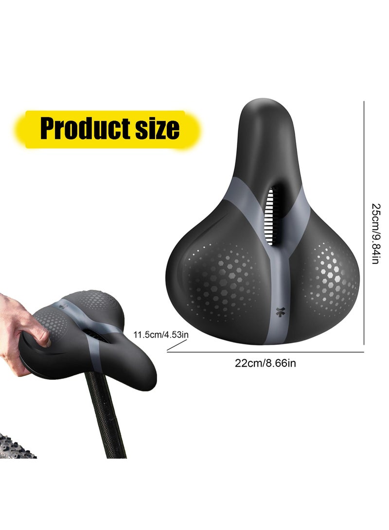 CMGTYYD Bike Seats for Comfort Men | Soft Padded Saddle Seat for Bicycles,Long Distance Biking Accessories Cycling Support for Women Men Boys Girls Youth Adults - Image 2