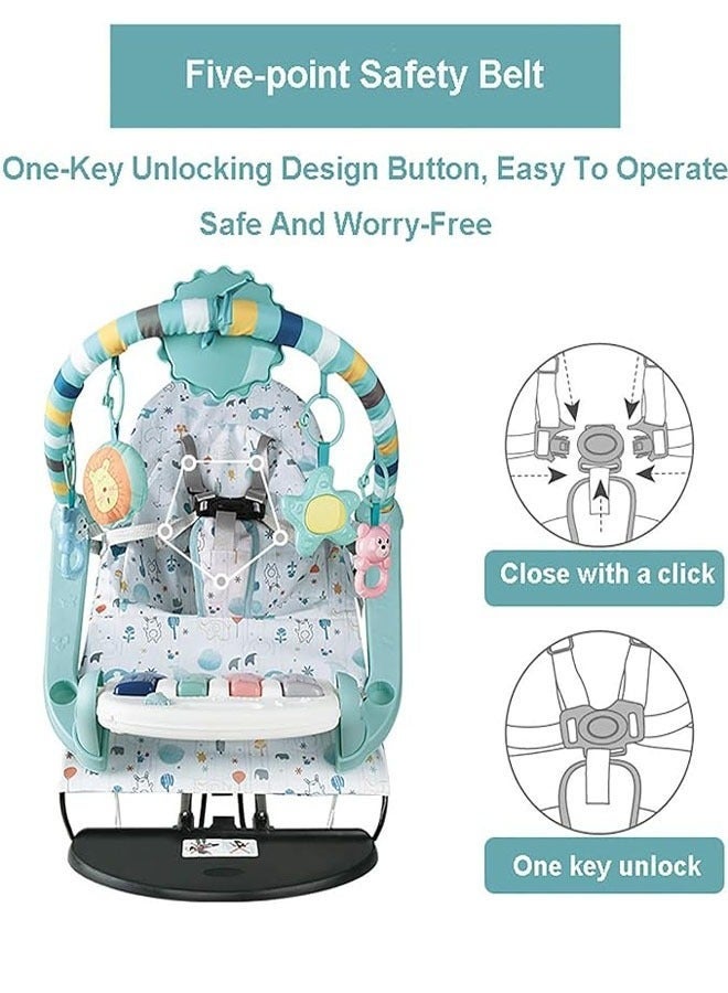 Baby Swing Bouncer Electric Rocking Chair with Pedal Piano - Image 5