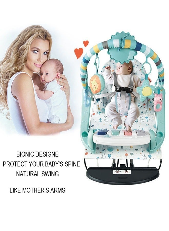 Baby Swing Bouncer Electric Rocking Chair with Pedal Piano - Image 3