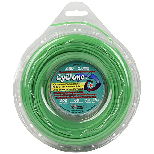 Cyclone Desert Extrusion Cyclone CY080D1/2 .080" x 200' Commercial Trimmer Line Green - Made in USA - Image 1