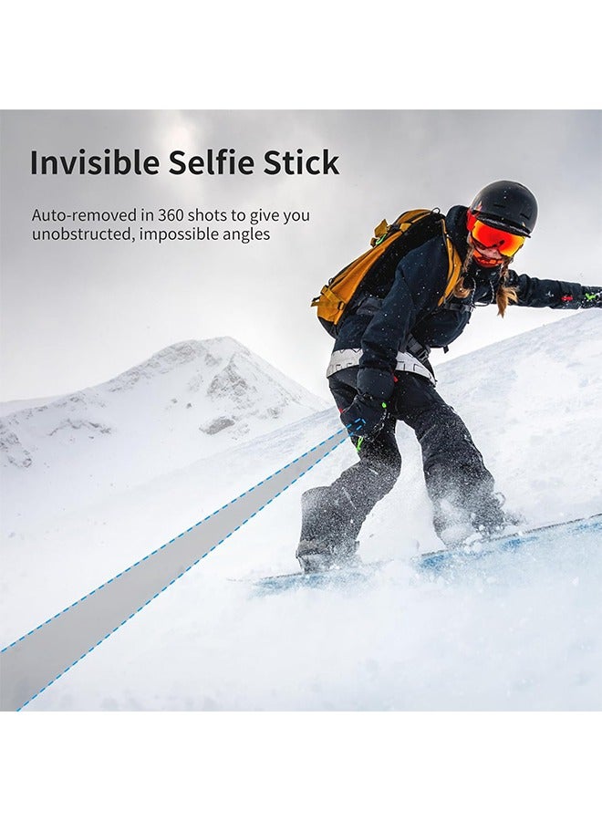 ULANZI TT52 59in Invisible Selfie Stick Tripod, Extendable Pole Selfie Stick Handle Grip Compatible with DJI OSMO 360/OSMO Pocket 3/Insta 360 x5 x4 x3 w Adapter for G-O P-RO Hero 13 12 11 10 9 8 7 6 - Image 5