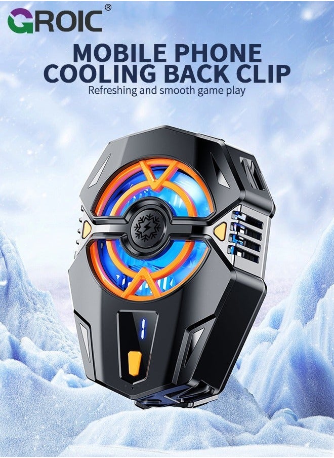 GROIC Portable Fans Phone Cell Cooler Third Gear Adjust Wired Intelligent Heat Sink Accessories For Mobile Mute  - Image 2