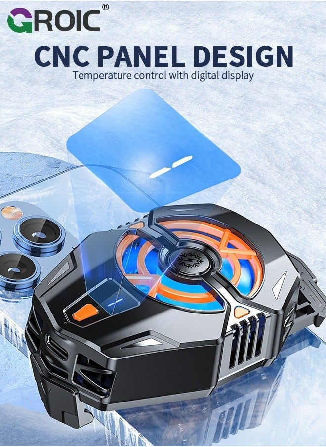 GROIC Portable Fans Phone Cell Cooler Third Gear Adjust Wired Intelligent Heat Sink Accessories For Mobile Mute  - Image 5