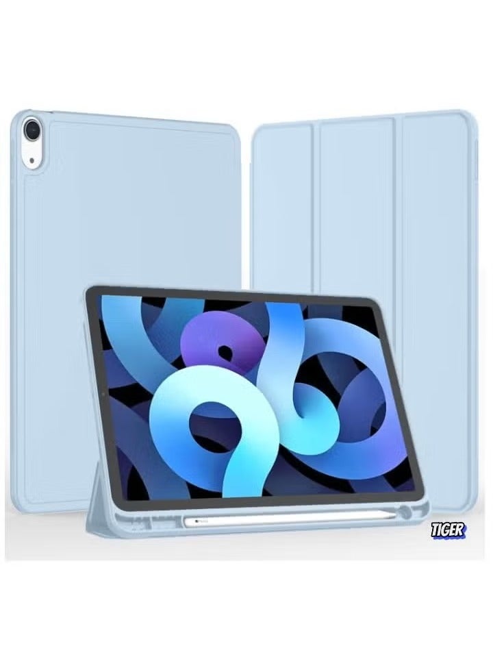 TIGER iPad Air 11 Inch Case M2 (2024) | Compatible with iPad Air 5th/4th Gen (2022/2020) 10.9 Inch | Trifold Stand Smart Cover with Pencil Holder | Auto Sleep/Wake | Slim & Lightweight Protective Case – Sky Blue - Image 4