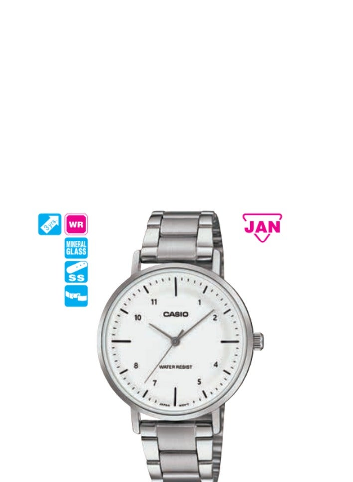 CASIO CASIO ANALOGUE WHITE DIAL  WATCH MTP-VT03D-7BDF - Image 2