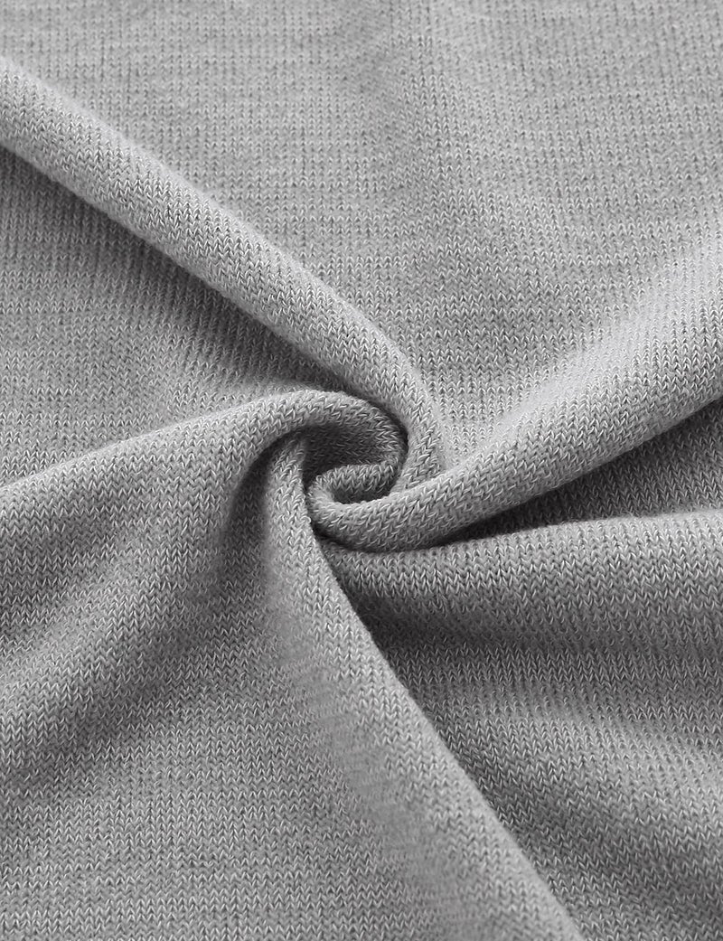 GIVON Men's Long Hooded Shawl Cardigan Open Front Gothic Cloak with Drape Design Shawl Collar / DCC055-GREY-XXXL - Image 5