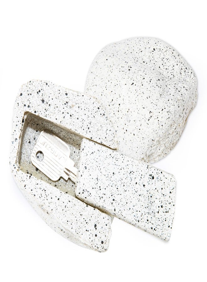 BARGIFTS Fake Rock - Stone Look - Hidden Safe for Outdoor Secret Storage Box for Keys, Fake Stone Key Hider for Outdoor Garden or Yard - 1 Pack - Image 1