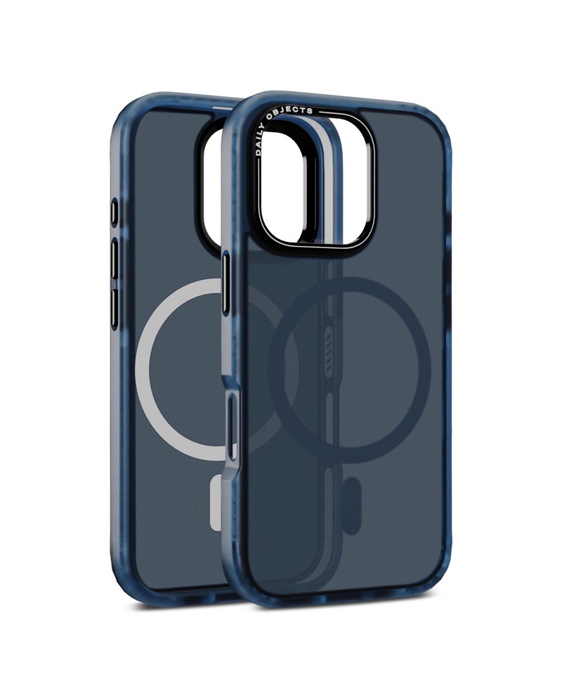 DailyObjects Polycarbonate Nimbus Magnetic Protective Back Cover Compatible with iPhone 16 Pro |Camera & Body Protection | Scratch Resistant|Precise Cutouts & Modern Design|Wireless Charging Blue - Image 3
