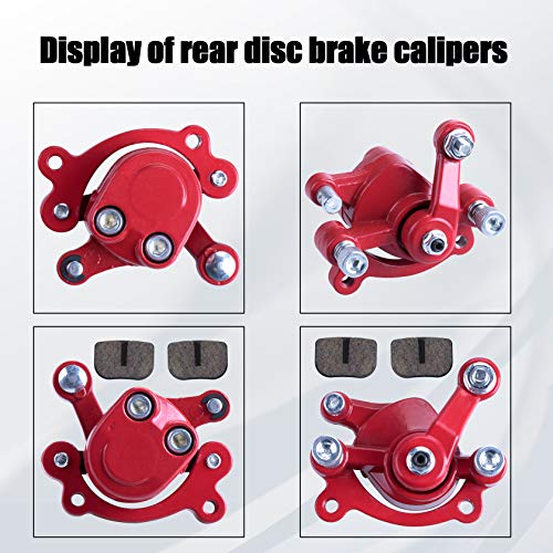 MWMNUN Rear Disc Brake Caliper with Brake Pads Replacement Compatible with Baja Doodlebug Dirtbug 97cc 2.8HP DB30 Kids Mini Dirt Pocket Bike Electric Razor MX500 33cc - Image 3