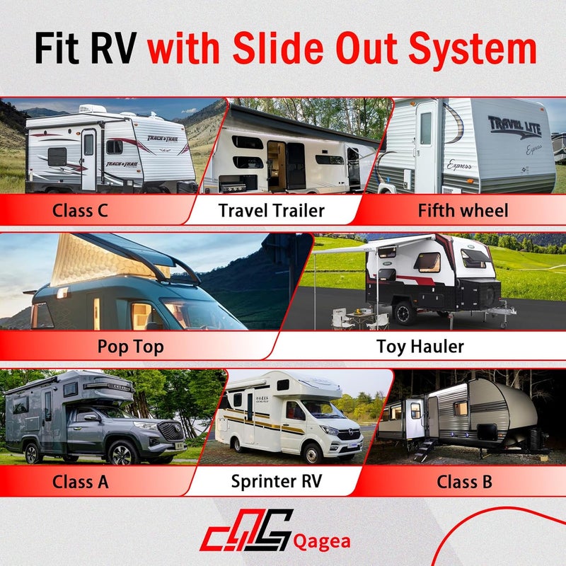 Qagea RV Slide Out Clip Rubber Seal Weather Stripping - Image 4
