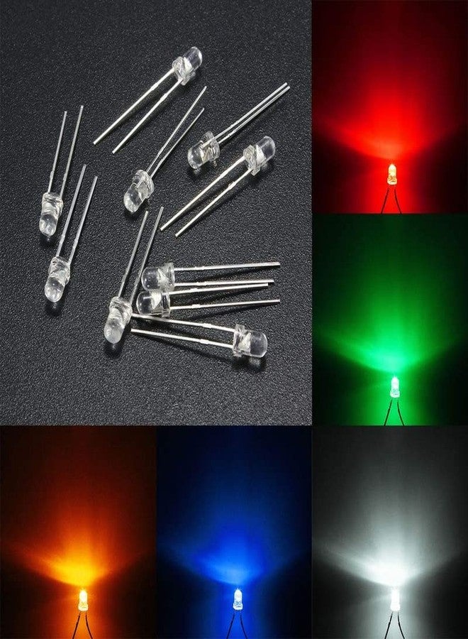 Rpi shop متجر راسبيري باي - 1000 قطعة من مصابيح LED بيضاء 5 مم، مصابيح LED (ثنائي باعث للضوء) لأعمال المشاريع اليدوية، والإصلاحات، ولوحات التحكم، إلخ. - Image 3