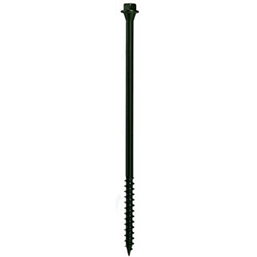 FASTENMASTER برغي خشبي ثقيل من فاستن ماستر FMTLOK06-250، 6 بوصات، 250 قطعة، أسود - Image 1