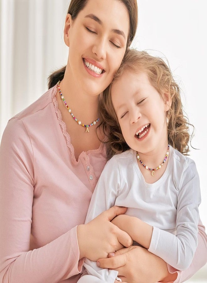 M MOOHAM Christmas Gifts for Grandkids - Initial E Necklaces for Girls Women Jewelry 6 7 8 9 10 11 12 13 Year Old Girl Gift Colorful Initial Necklace Gifts for Kids Daughter Niece Granddaughter - Image 5