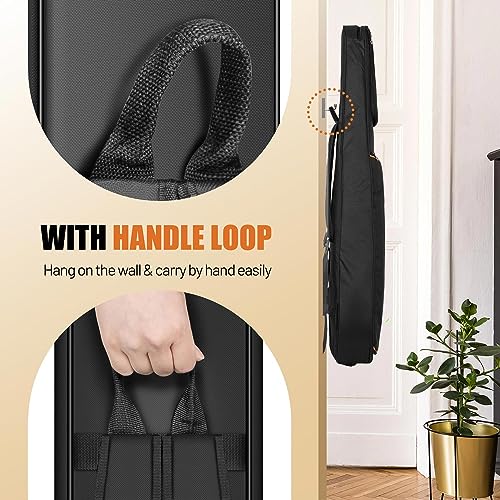 CAHAYA Acoustic Guitar Bag: 42 43 44In Guitars 0.5In Thick Padding Guitar Case Gig Bag Soft with Adjustable Shoulder Straps and Back Handle CY0346 - Image 3