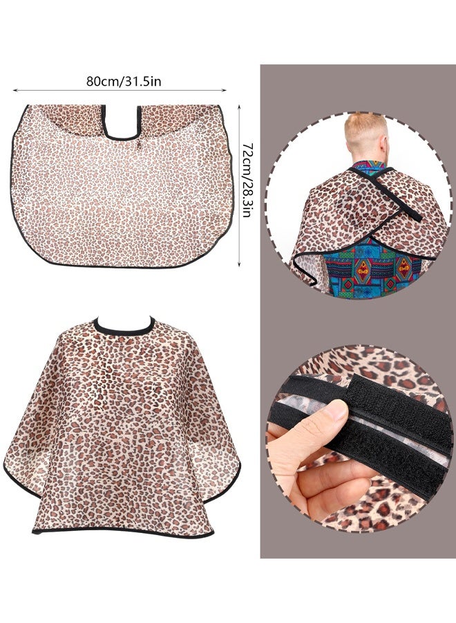 2 PCS Makeup Capes For Clients, Makeup Bibs Water Resistant Hair Dye Capes Comb-Out Beard Aprons Professional Short Beauty Cape For Make Up Artist Beautician - Image 2