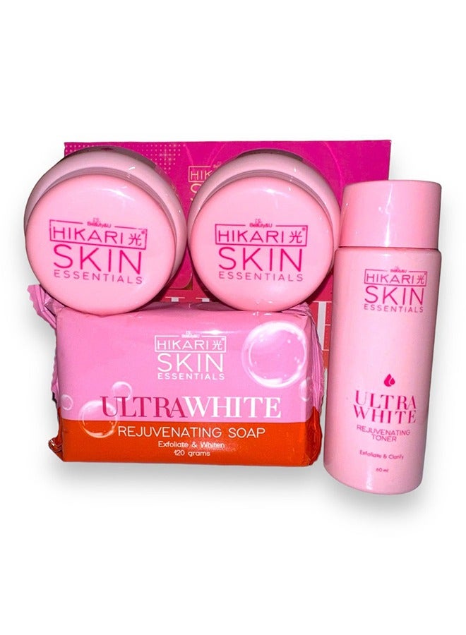 Hikari Skin Essentials Ultra White Premium Rejuvenating Set