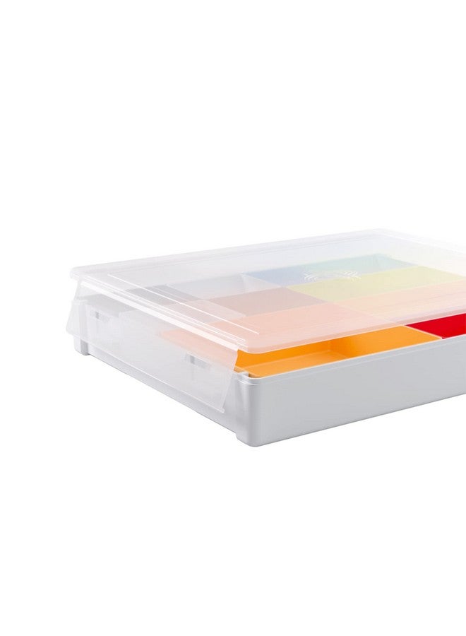 Gamegenic صندوق توكن سيلو القابل للتحويل | تخزين وتنظيم رموز ألعاب الطاولة | 9 صواني قابلة للإزالة بأحجام مختلفة | صندوق توكن قابل للتكديس | تصميم مريح | أبيض/متعدد الألوان | من جيمجينيك (GGS22005ML) - Image 4