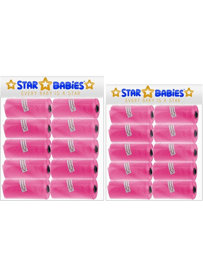 STAR BABiES Big Scented Bag Pink 300 Bags Pack Of 1 - Image 1