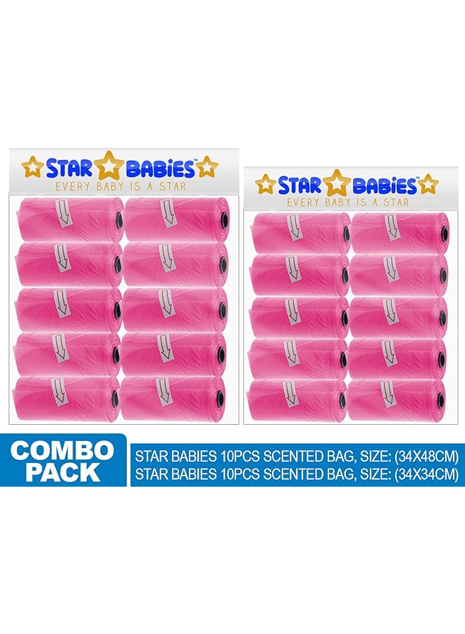 STAR BABiES Big Scented Bag Pink 300 Bags Pack Of 1 - Image 2