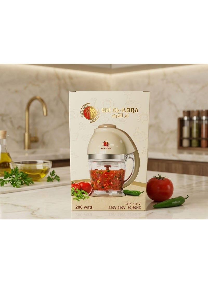 مفرمة بصل كهربائية 250 وات – نتائج متساوية وسريعة و مثالية لتحضير الطعام بسهولة و حجم مدمج وسهل التنظيف - Image 3