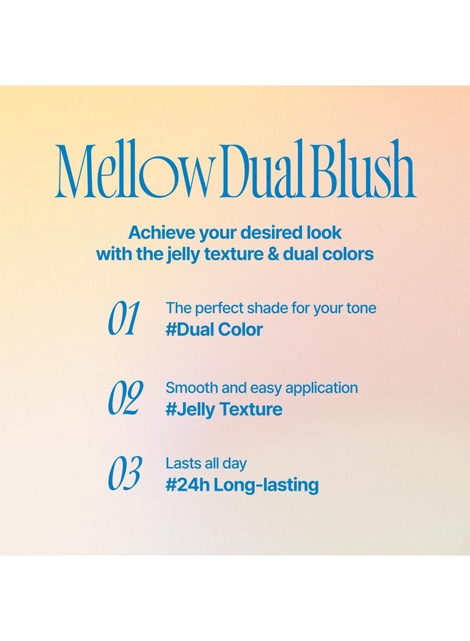 fwee Mellow Dual Blush | PK02 Fall In Highkey | Dual Color, Jelly Texture, 12 Colors, Longwear, Long-lasting | 7.2g - Image 3