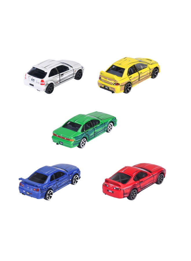 Majorette Porsche 5 Diecast Giftpack, 5 Officially Licensed Porsche Model Cars, 1:64 Scale Metal Toy Vehicles with Freewheel and Opening Parts, 7.5 cm, Ages 3+ - Image 1