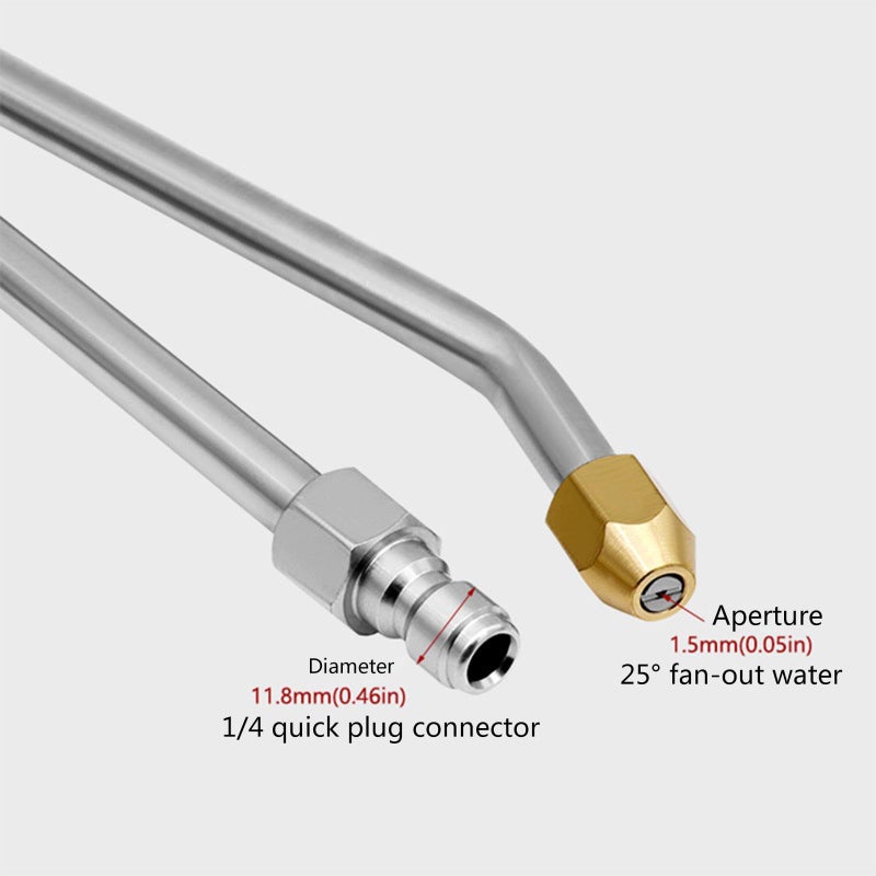 Multi Angled Car Washer Extension Rod 25 Degrees 1 4 Inch Quick Connect - Image 3