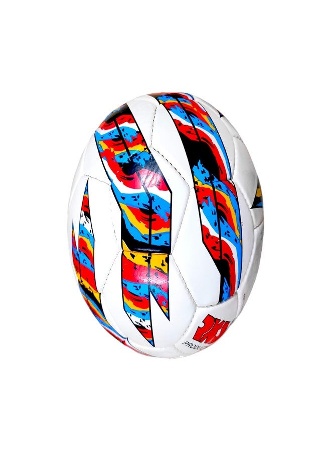 SBG Football for All Ages, 32 Pannel Football, Hand Stitched Football for Soft and Wet Grounds, Match Football,Size-5 (PU Premium, White) - Image 2