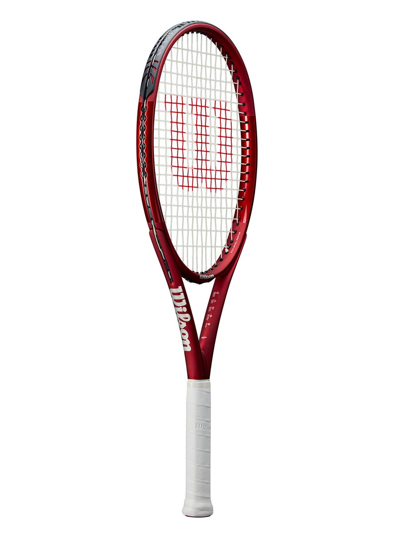 Wilson Triad Five Tennis Racket, 16x20, Adults, Intermediate/ Advanced - Red - Image 2