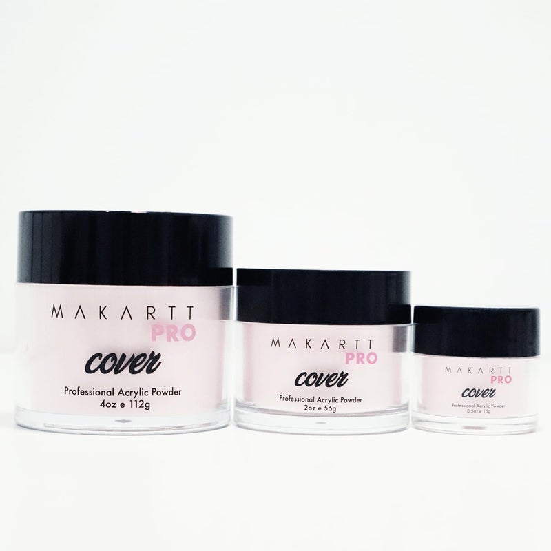 MakarttPro Acrylic Powder Set - 4 Colors 0.5oz Cover Powders for Nail Extension, Sculpting & Overlay - Cool Tone Collection for Professionals (Basic Essentials) - Image 5