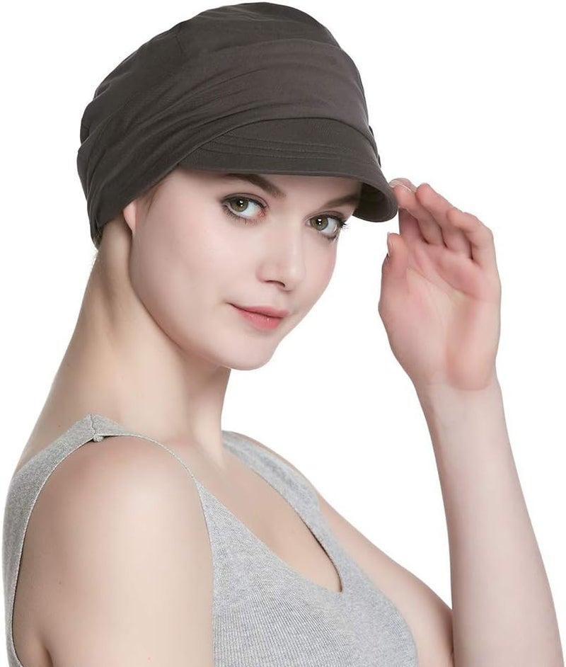 Alnorm Breathable Cotton Hat and Scarf Set Chemo Headwear for Women - Image 3