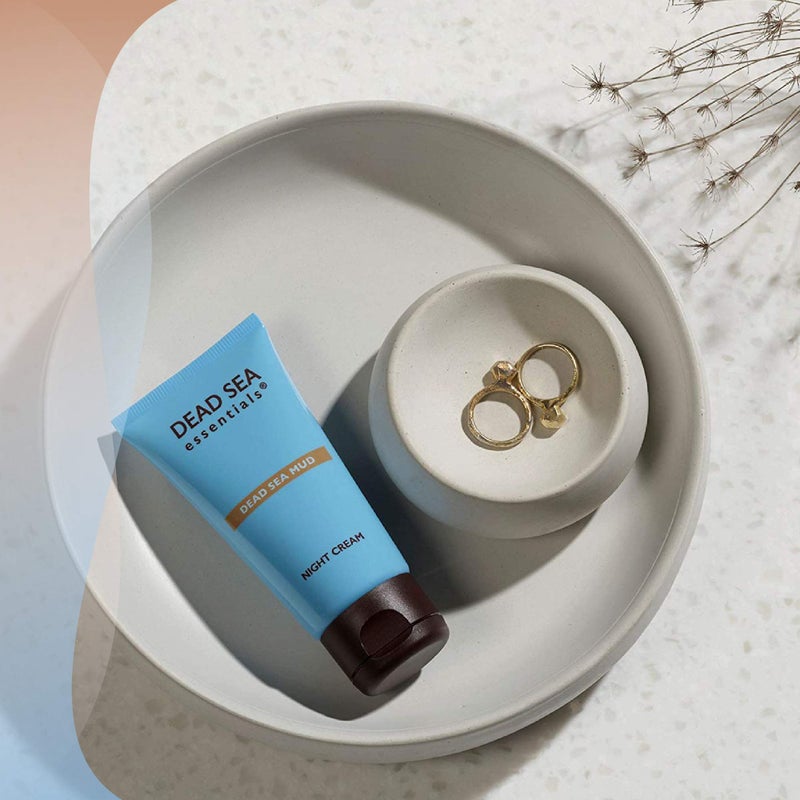 Dead Sea Essentials Mud Night Cream, Hydrating Moisturizing Vegan Skin Care, Cruelty free - 1.69 Fl oz, 50 ml - Image 2