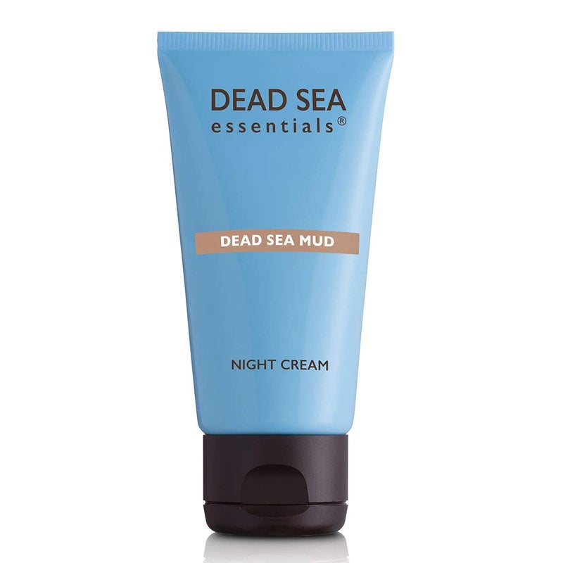 Dead Sea Essentials Mud Night Cream, Hydrating Moisturizing Vegan Skin Care, Cruelty free - 1.69 Fl oz, 50 ml - Image 1