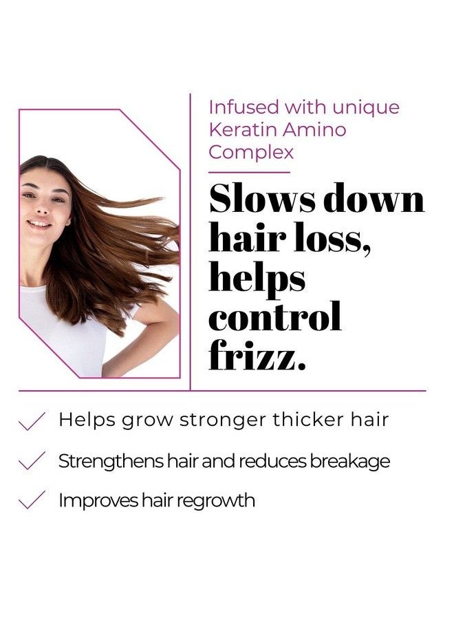 Keranique Volumizing Anti-Hair Loss Shampoo For Thinning Hair - Keratin Amino Complex - Stimulates Scalp For Thicker Fuller Hair - Free Of Sulfates Dyes And Parabens - 12 Fl. Oz  - Image 4